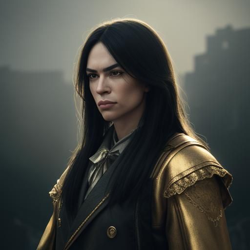 Funny Photobomb Expression in Cinematic Photograph