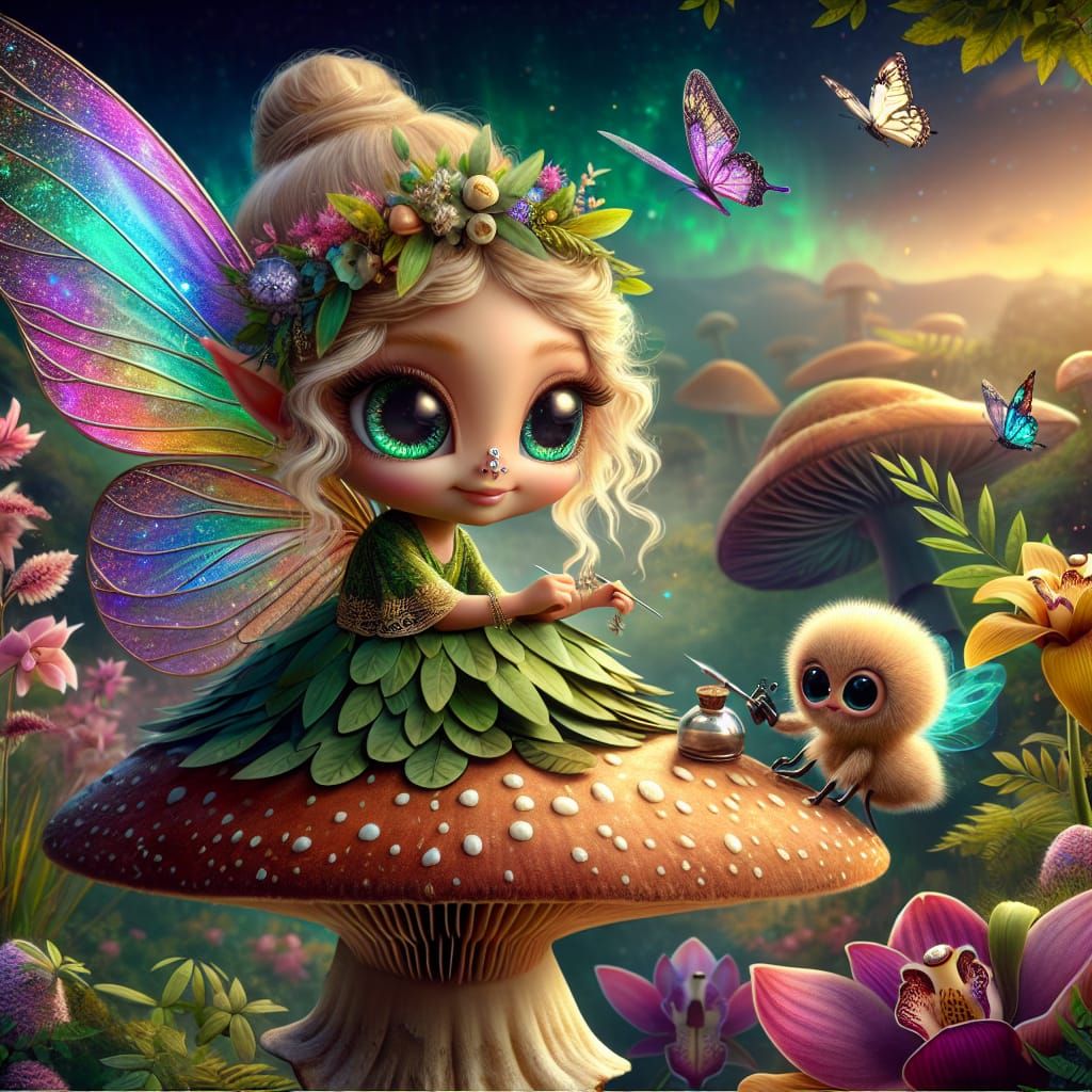 Tiny Tattibelle with her assistant getting ready to Tatt