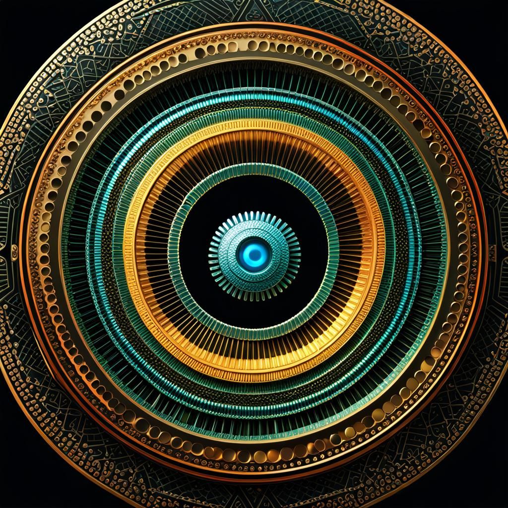 Abstract Holographic Circles in Cosmic Style