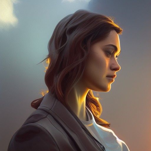 Gas Station Portrait in Hyperdetailed Style