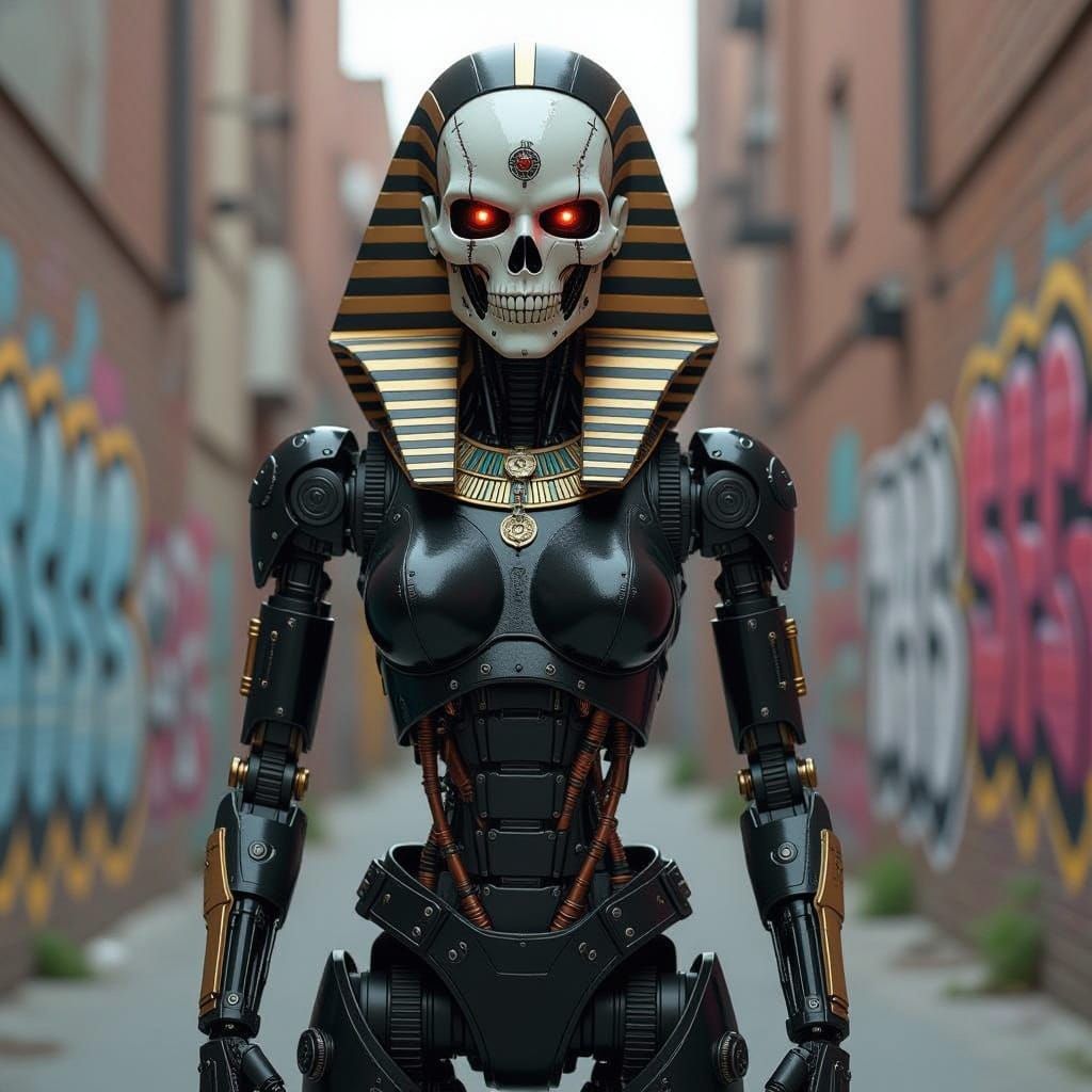 Cyberpunk Goddess in Urban Decay