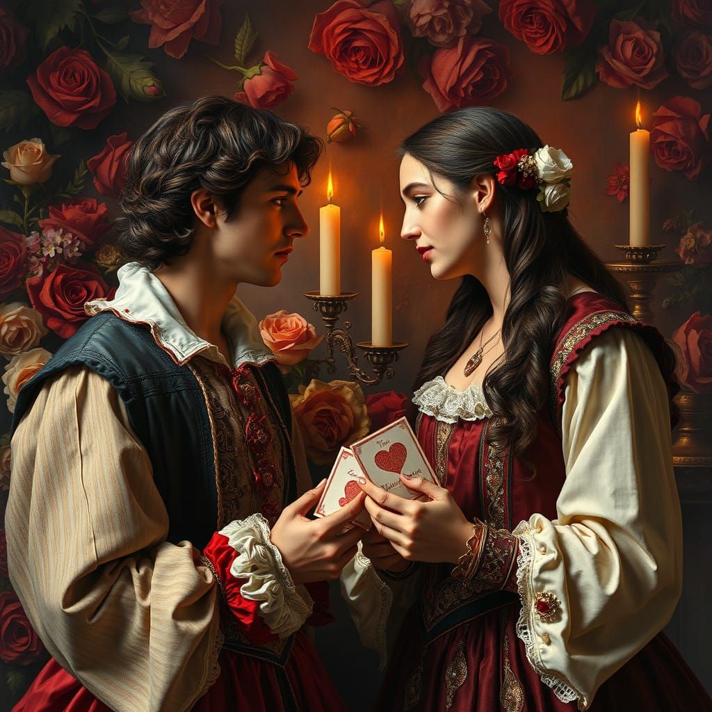 Tragic Lovers Exchange Poisoned Valentines in Baroque Splend...