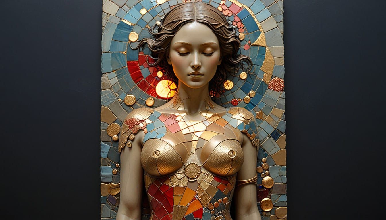 Surreal Sunset Landscape in Vibrant Impasto Colors