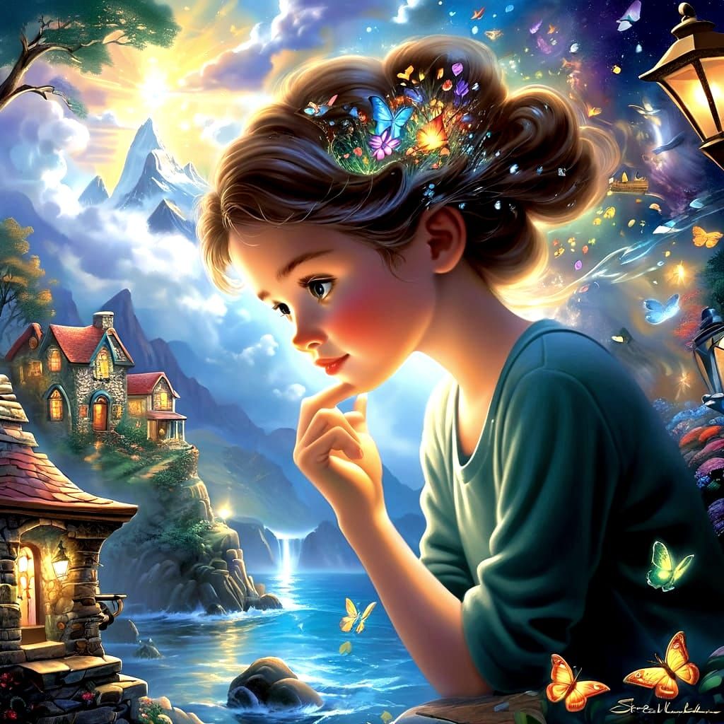 Vivid Mental Landscapes and Adventures as Digital Art