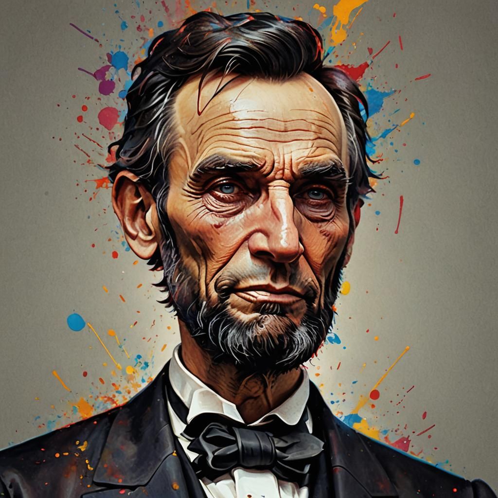 Hyperrealistic Portrait of Abraham Lincoln