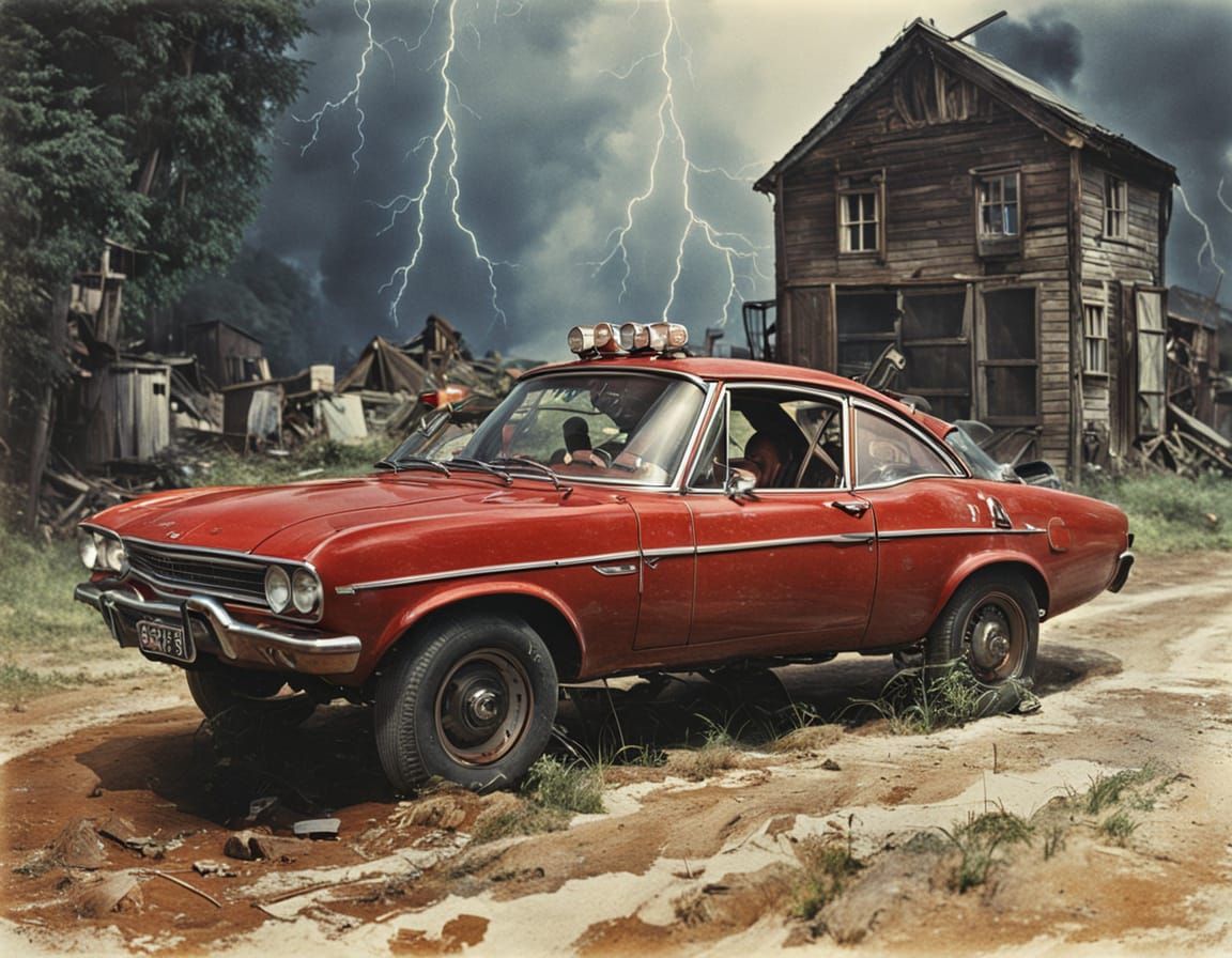 Lightning McQueen in Tarkovsky Film Style
