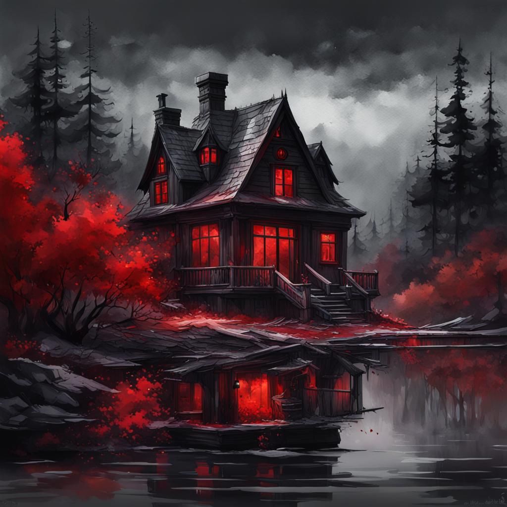 Dark & ​​Moody Watercolor Art