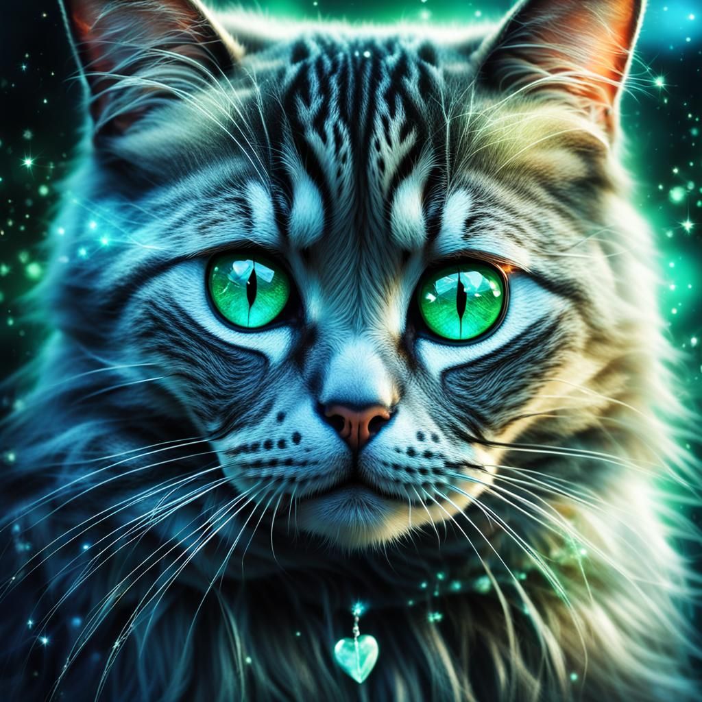 Cosmic Cat with Broken Heart