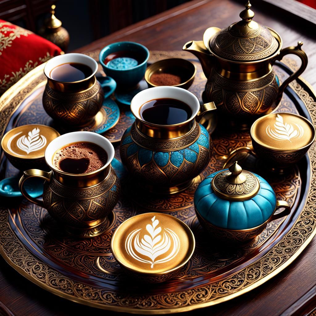 Ottoman style Kahve set