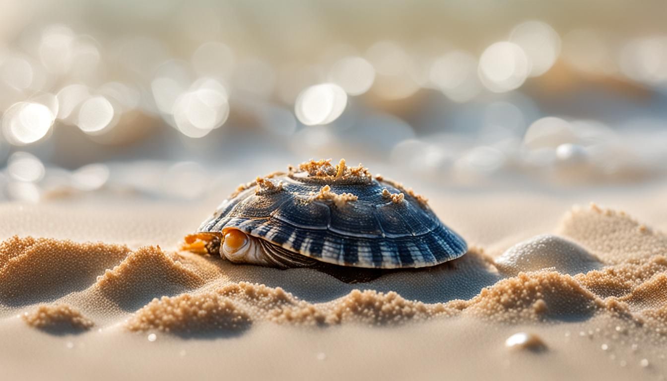 Hermit Crab Close-Up on Sandy Beach