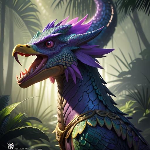 Grape Duck Transforms into Aztec Jungle Dragon