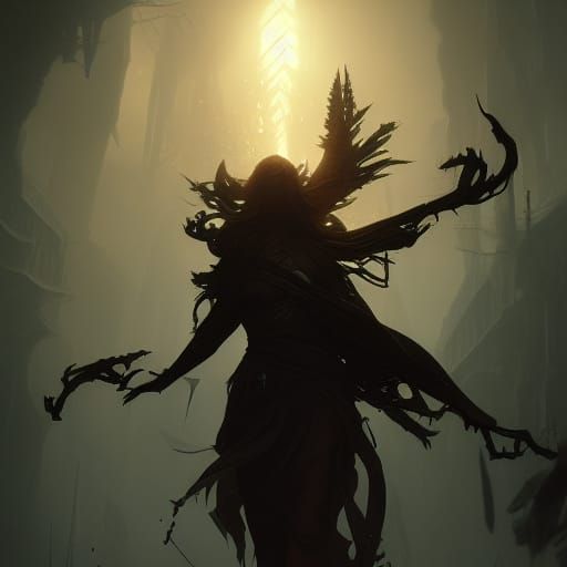 Fell Eidolon in Dark Fantasy Style