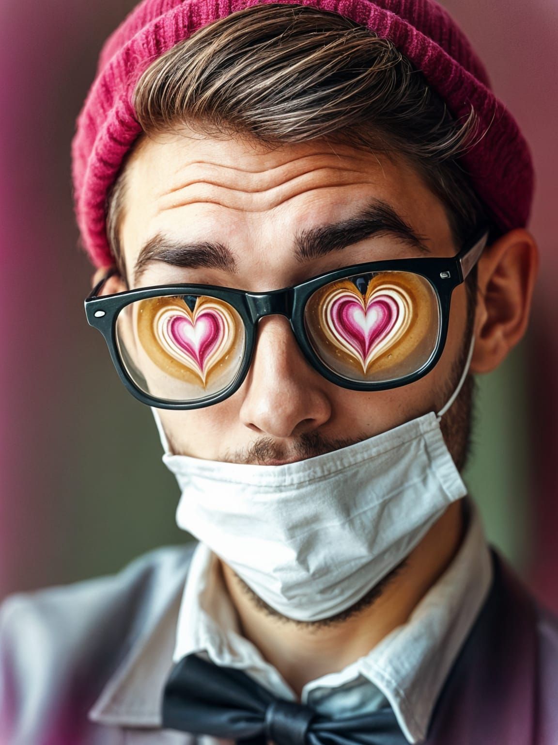 Barista's Latte Art Eyes: Infinity Concept