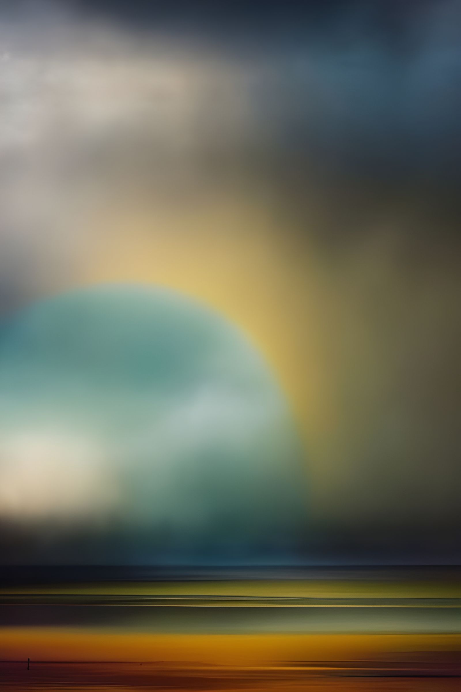 Dreamy Abstract Cycles with Golden Details