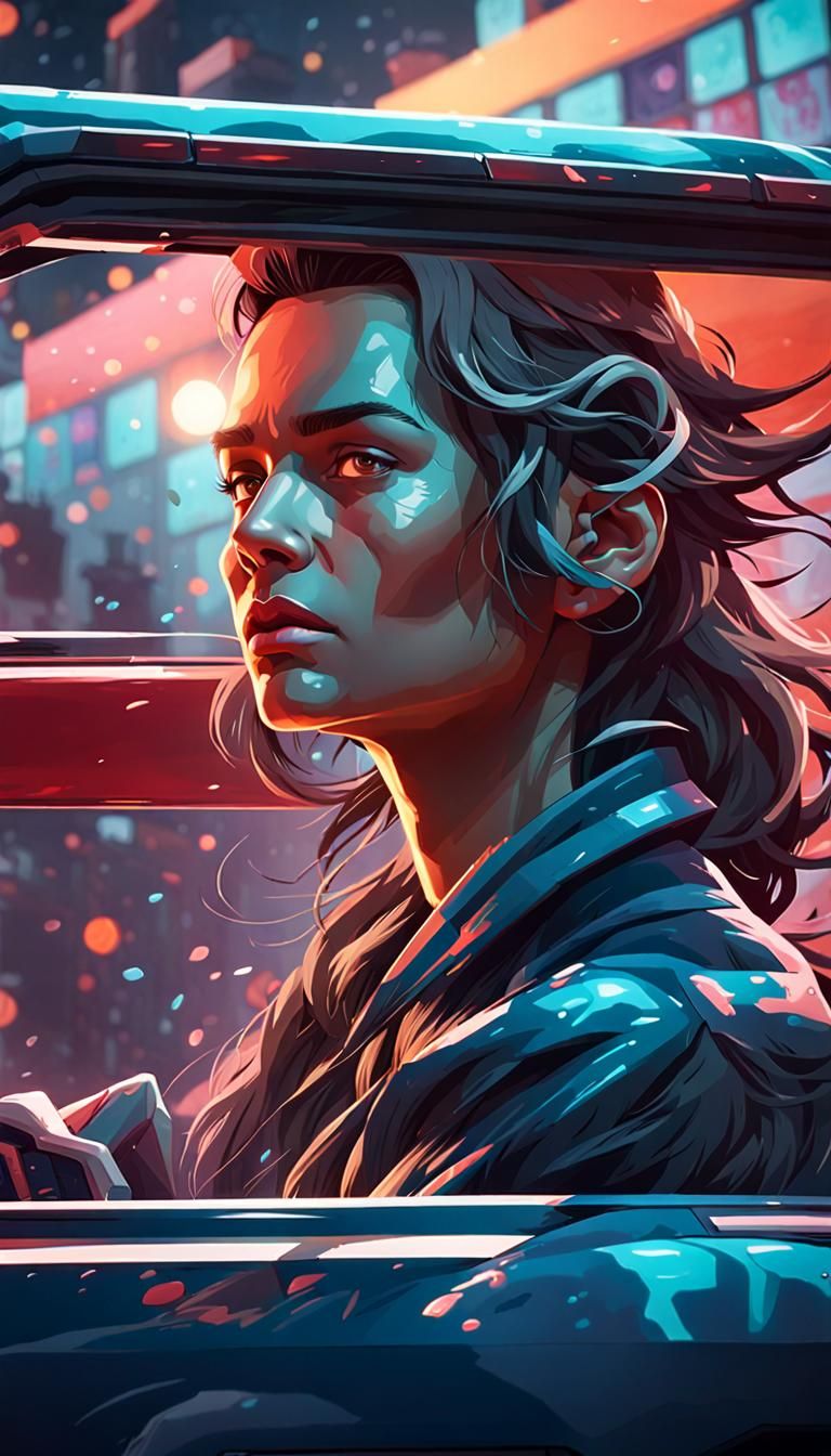 Driver Portrait in Hyperdetailed Artstation Style