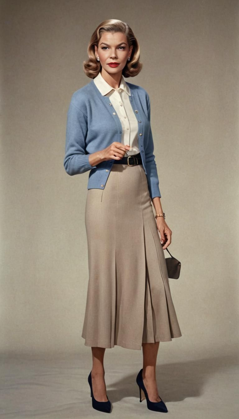 Photorealistic Governess Instructs in High Heels