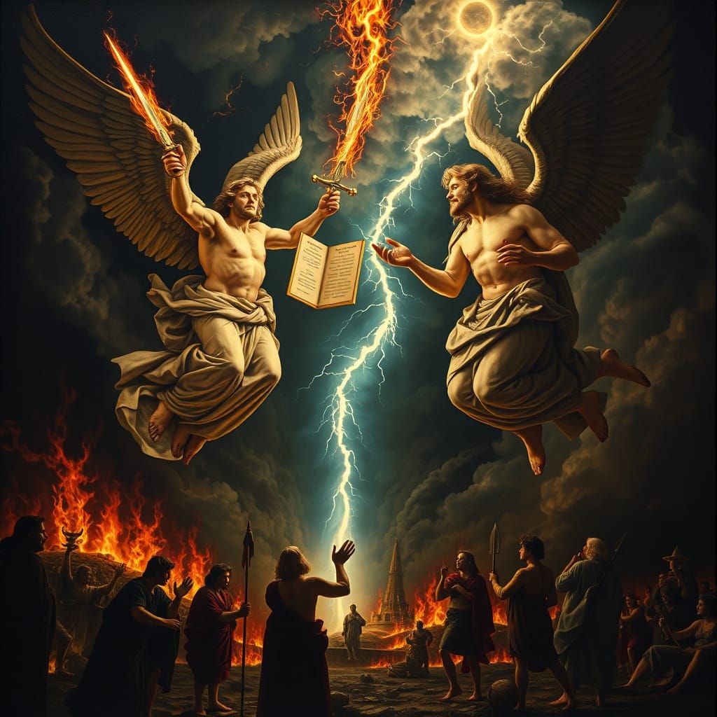 Wrath and Mercy: Angels Over Sodom in Renaissance Style