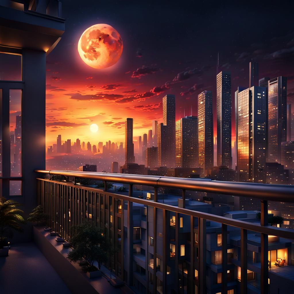 Night time in the city