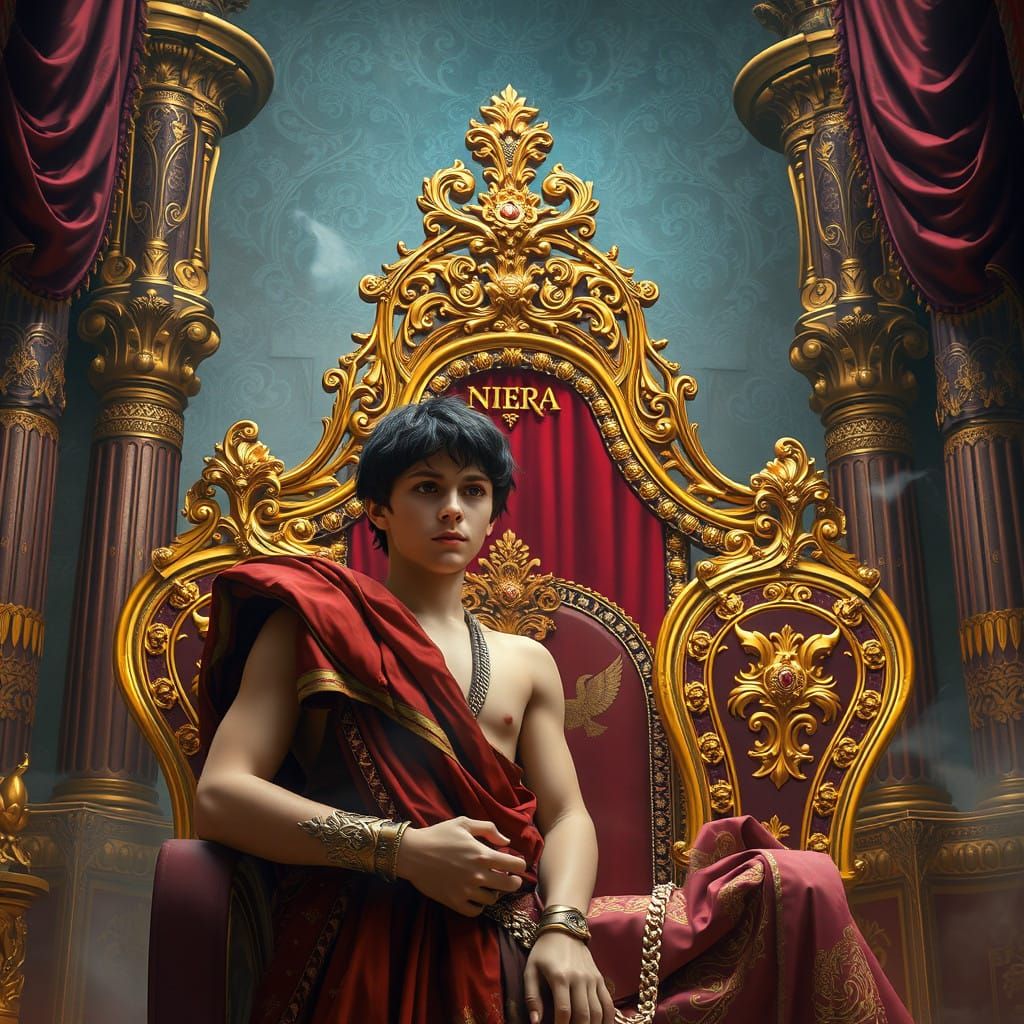Baroque Emperor Nero Surrounded by Opulence