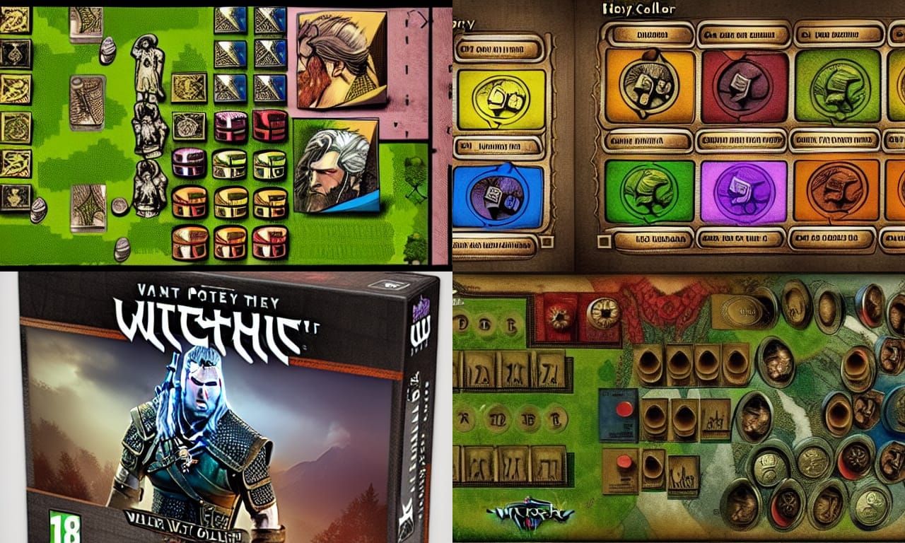 Detailed Card Game Inspired by Witcher Song