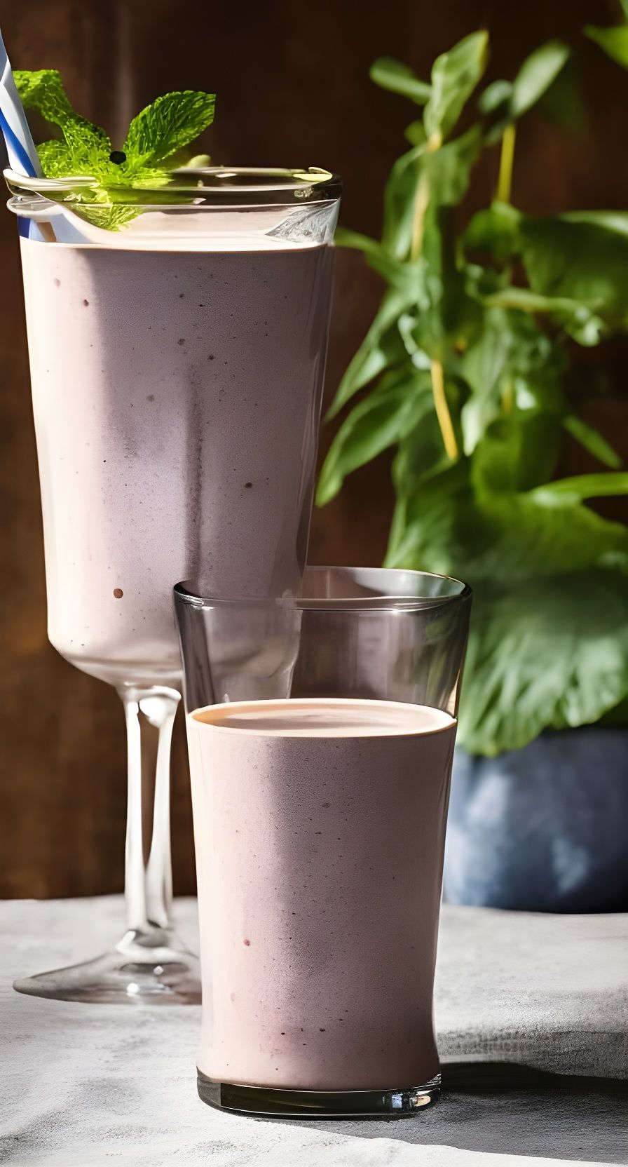 Vegan Milkshake Still Life: Photorealistic Food Photography