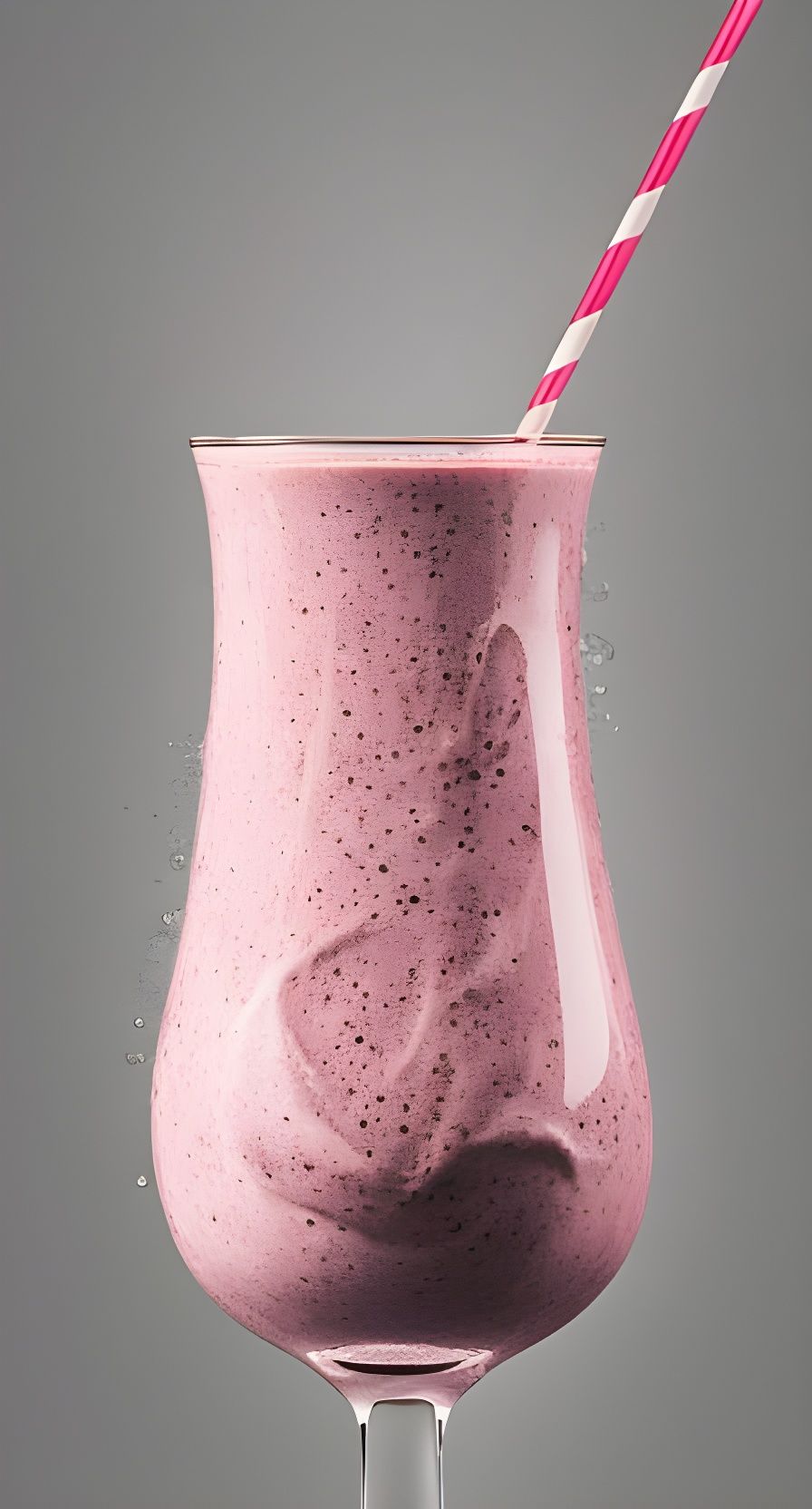 Homemade Vegan Milkshake: Photorealistic Food Photography