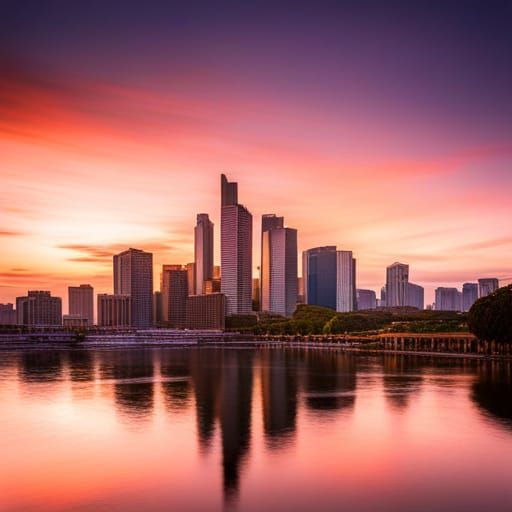 Volcanic Eruption at Dusk: Epic Digital Matte Painting