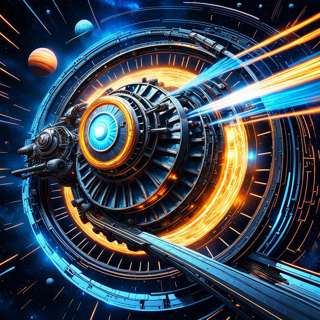 Time-Traveling Engine Hurtles Through Galaxy Cosmos