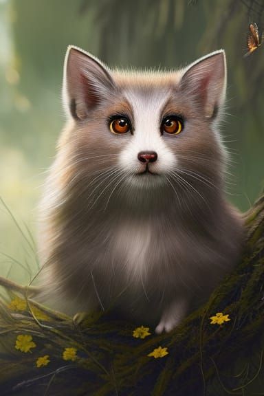 Filigree Gremlin Portrait in Overgrown Faerie Circle