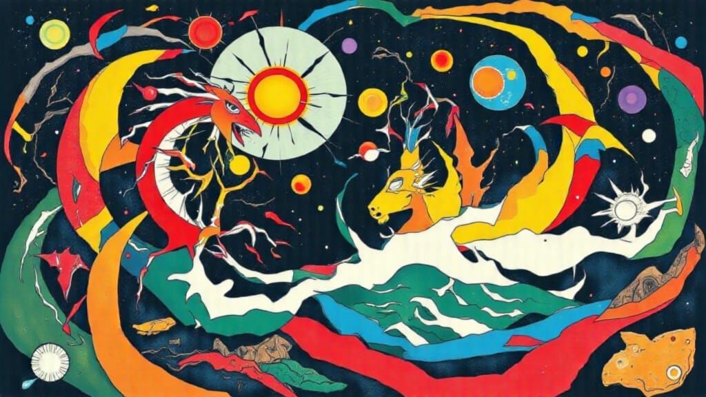 <lora:GK EyePortal:1.0> <lora:CSS2Flux:1.0> <lora:DRAGON BATTLE:1.0>