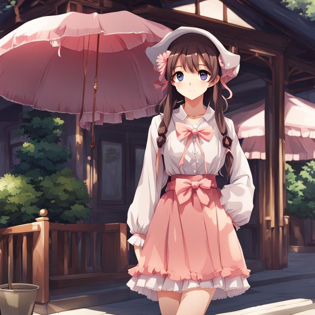 Anime Girl with Cute Outfit
