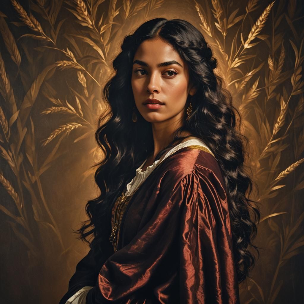 Dramatic Baroque Portrait of a Young Woman