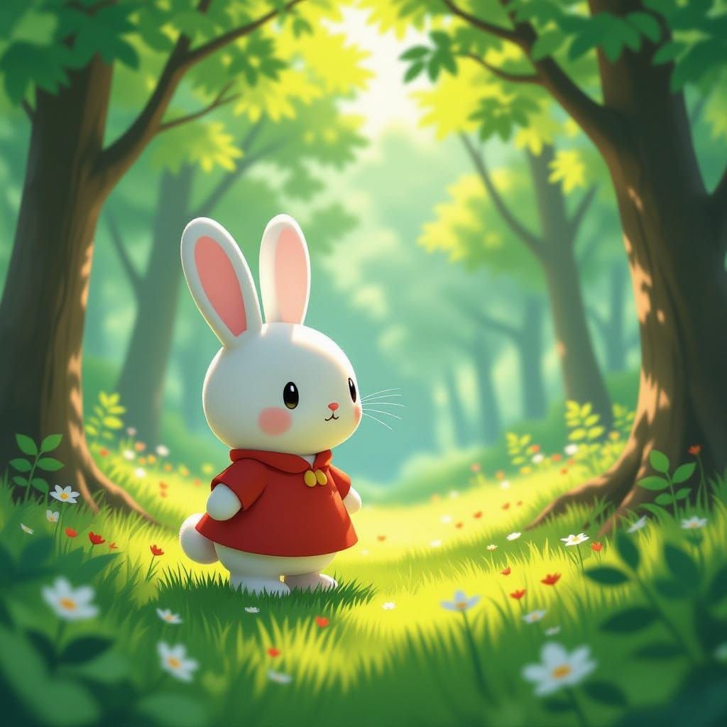 Miffy in Anime Key Visual Style