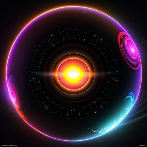 Black hole sun 3D, photo realistic, glitchy bioluminescent brushstrokes masterpiece,cinematic lighting, highly detailed...