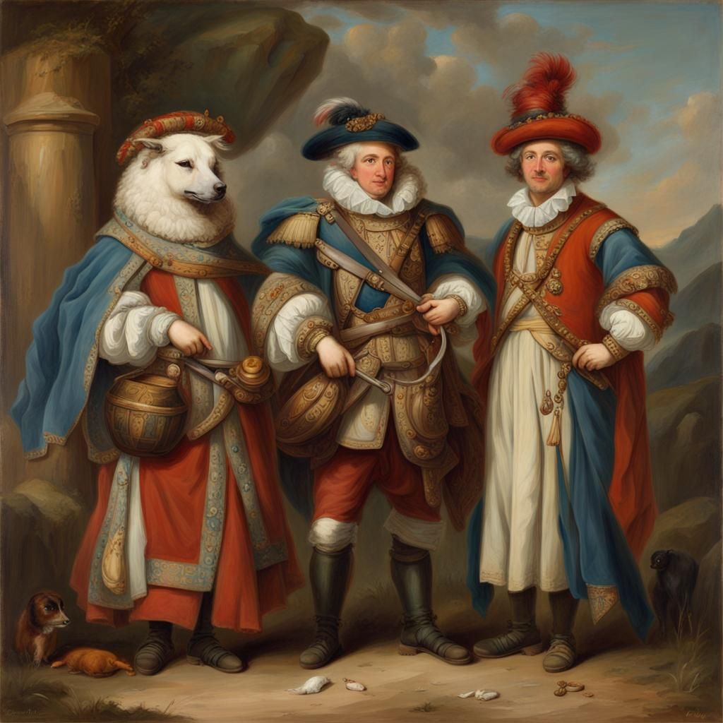 Gorboduc with Ferrex and Porrex in Neoclassical Style