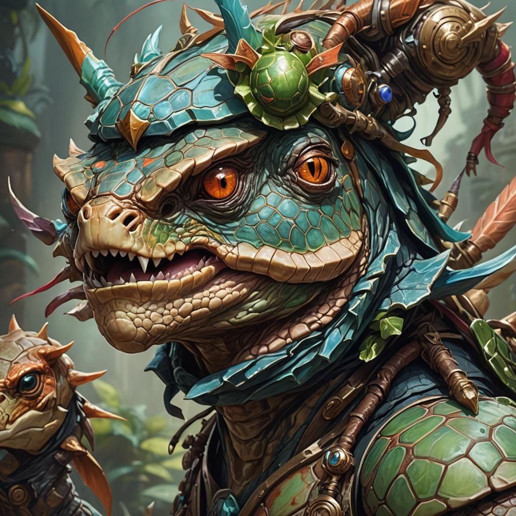 Hybrid Creature Portrait in Trending Art Style