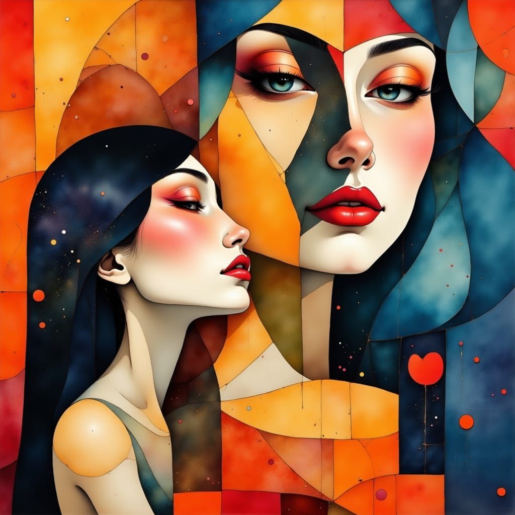 Minimalist abstract painting