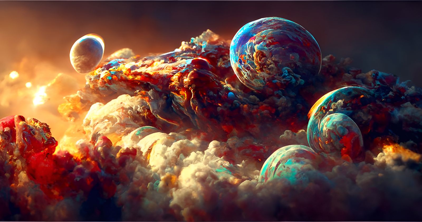 Spectacular Space Nebulas in Hyperrealistic Digital Art