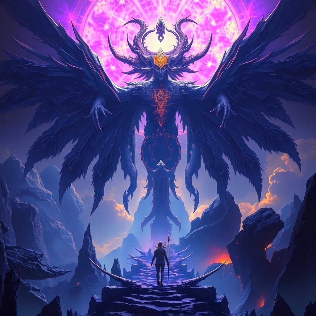 Ethereal Cosmic Godhead in Lux Aeterna