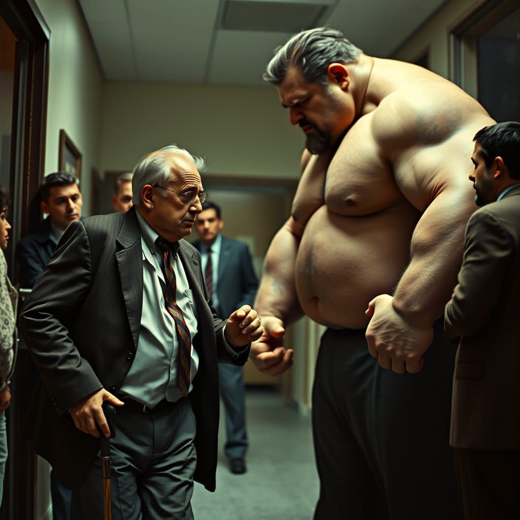 Grizzled Man Skips Doctor's Queue, Igniting Tension