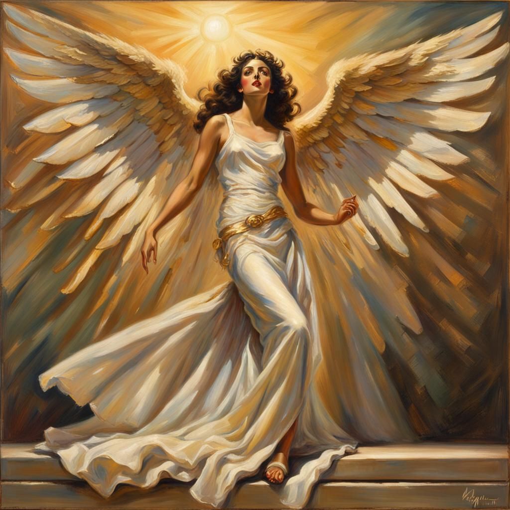 Latina Angel in Golden Hour Lighting