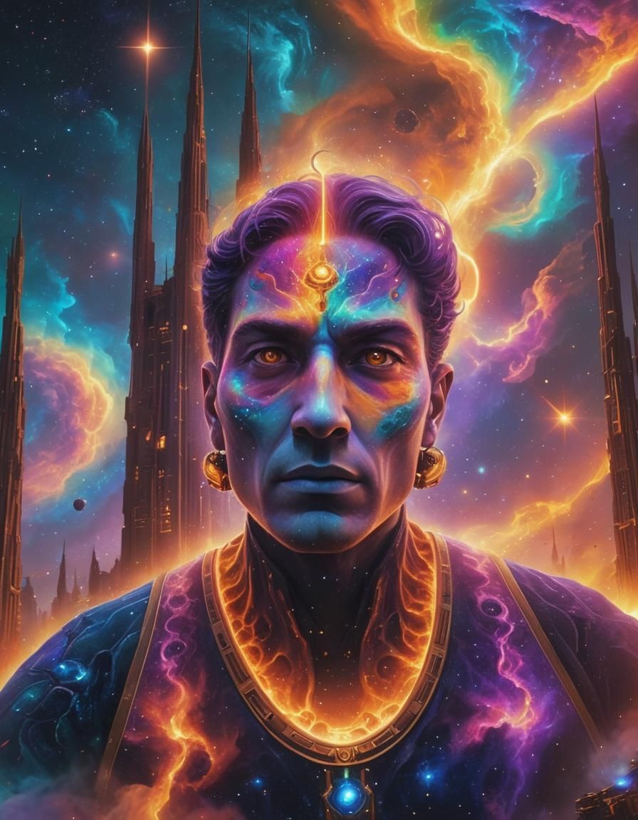 Kaleidoscopic Nebula: A Surreal Space Opera