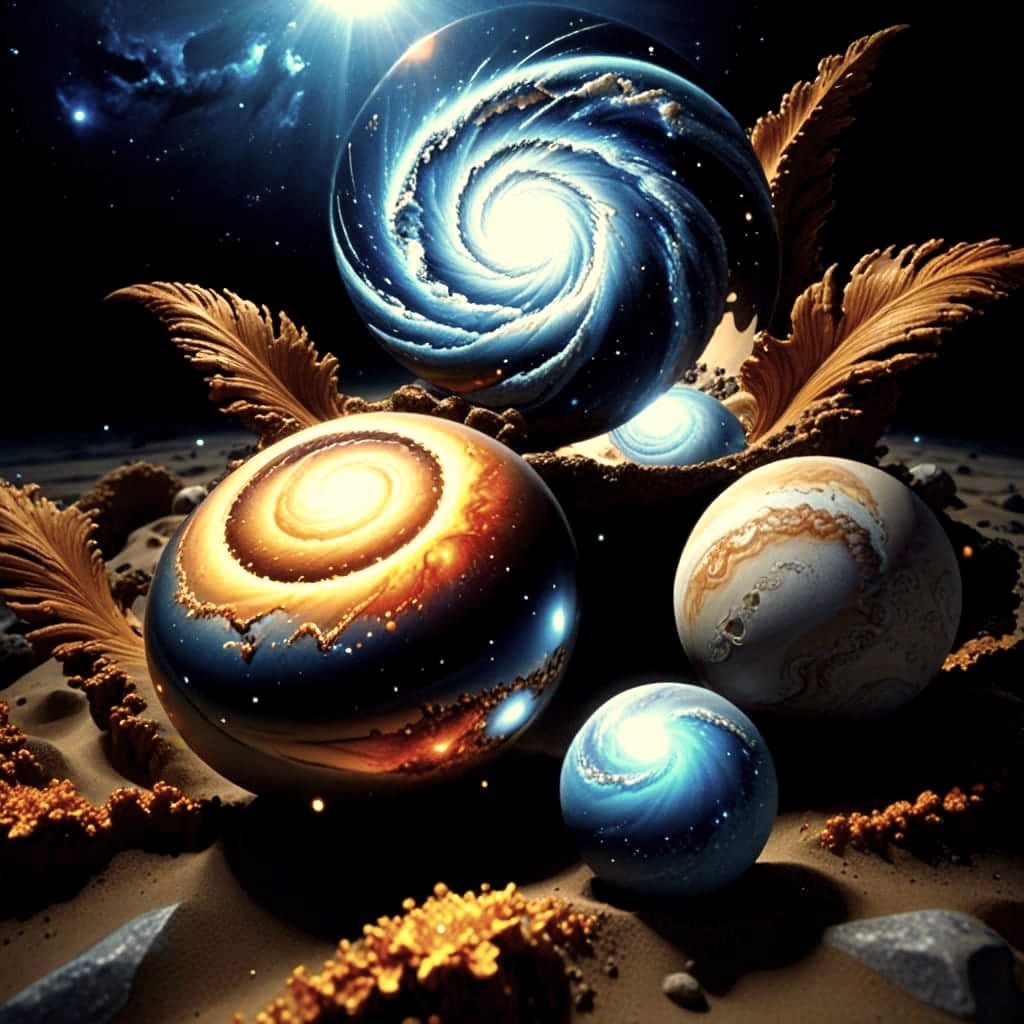 Surreal Cinematic Vistas of Distant Worlds in Vibrant Colors