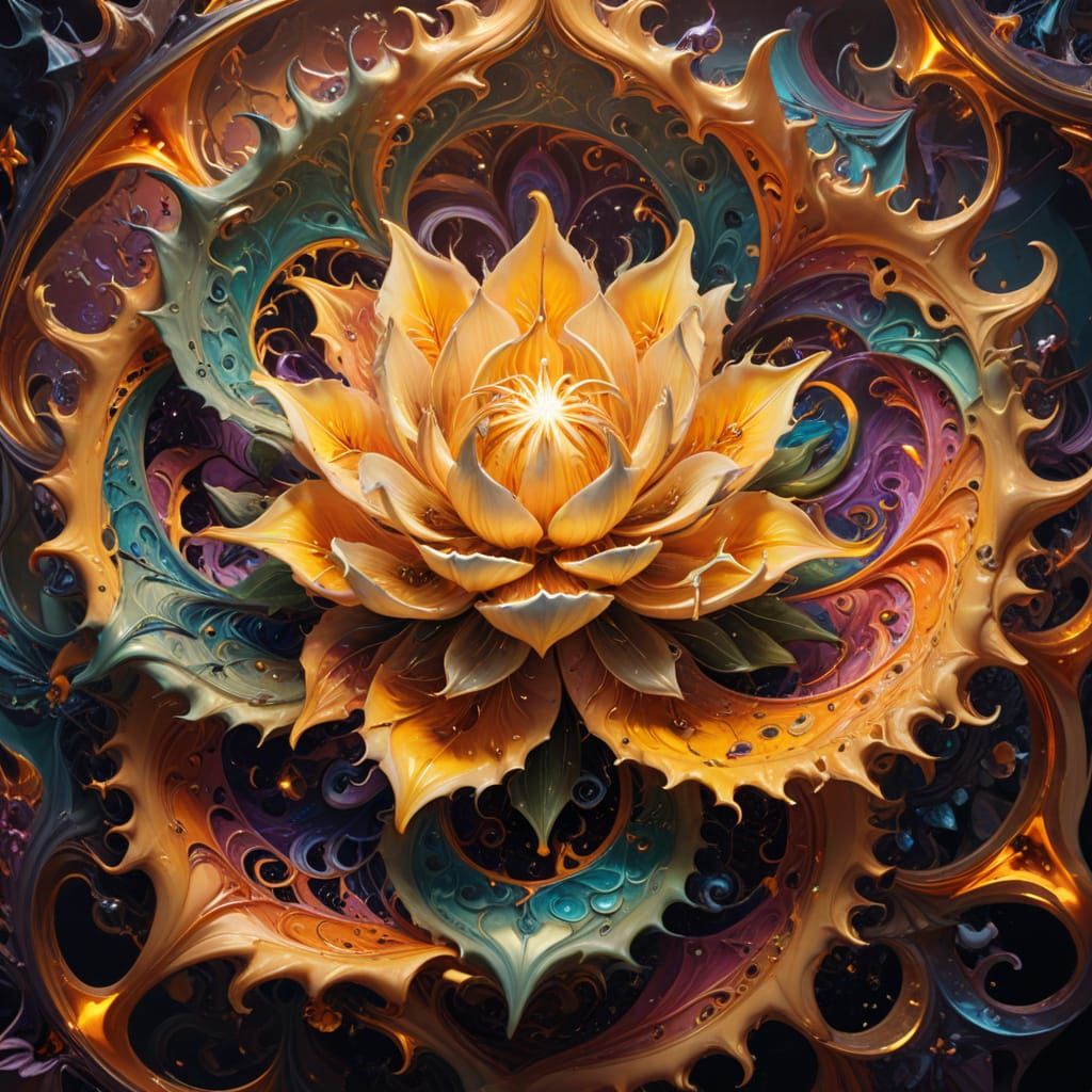 Psychedelic Datura Entities on 3D Toroidal Pathways