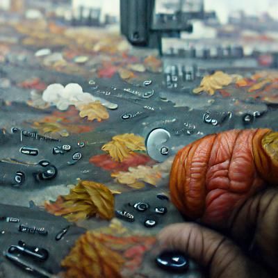 Detailed Painting of November Gloom