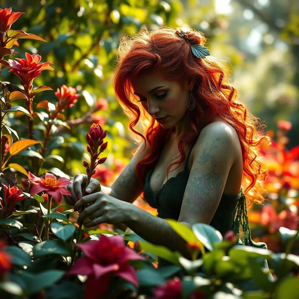 Poison Ivy in Whimsical Botanical Wonderland