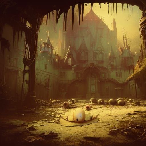 Creepy Abandoned Disney Park with Mickey Costumes