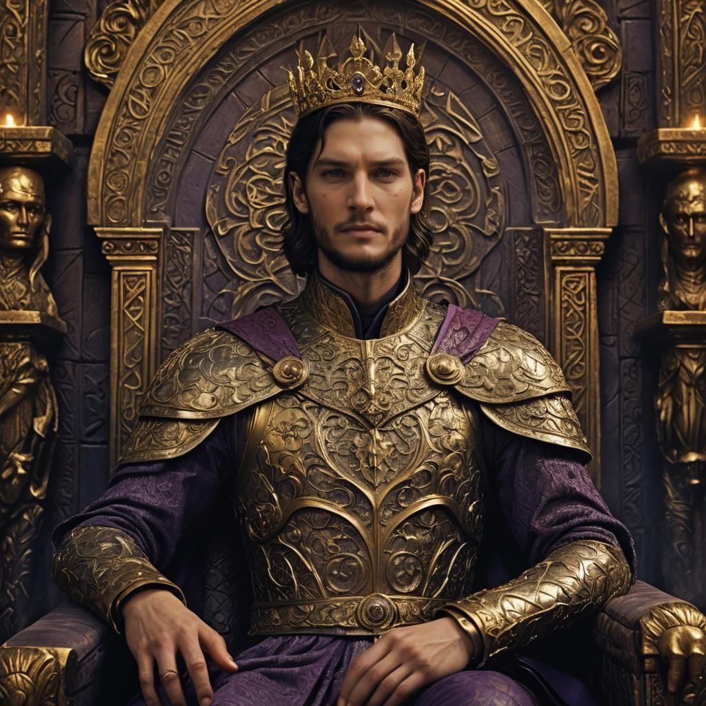 King's Portrait: Detailed Fantasy Art