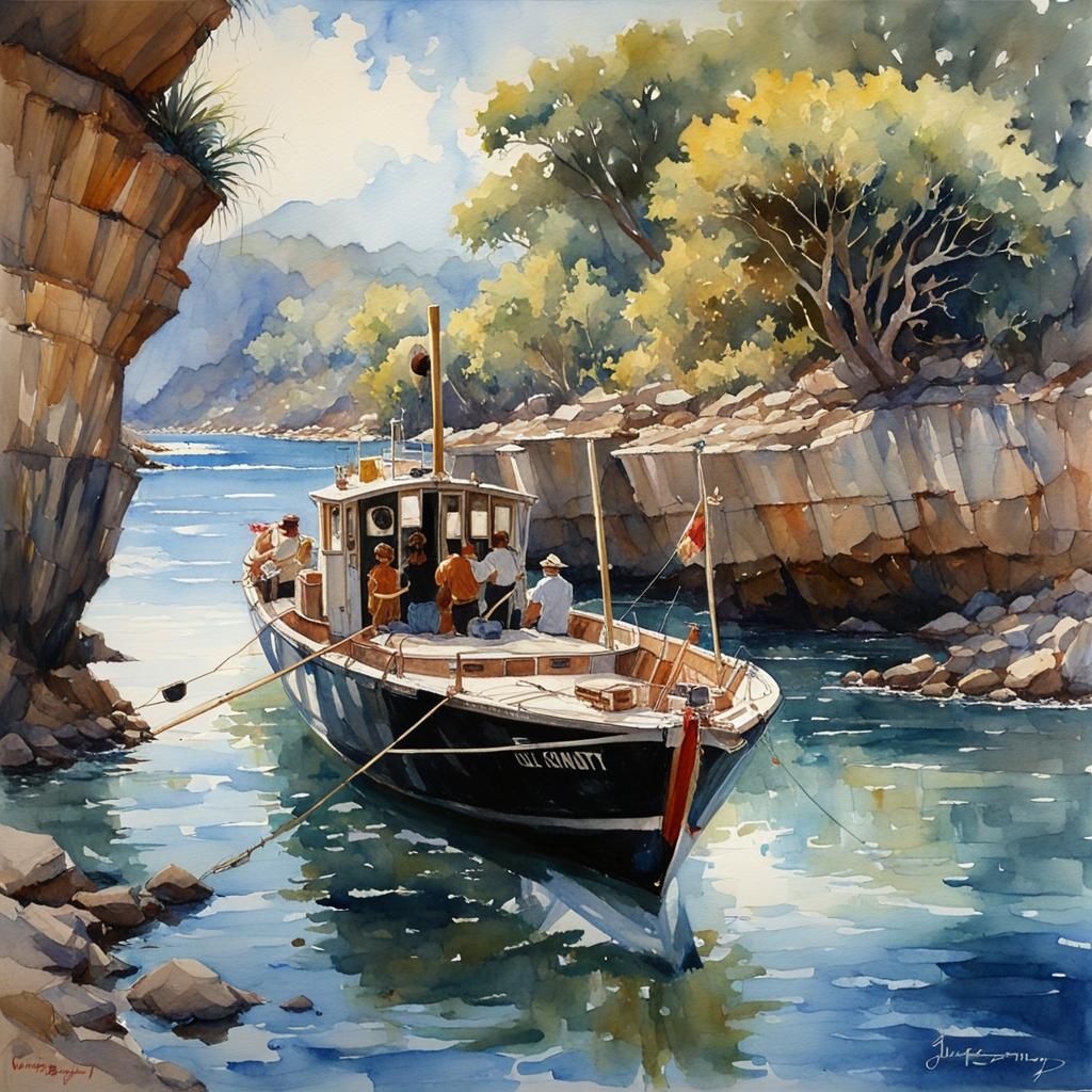 Fantastic Watercolor Oil Painting