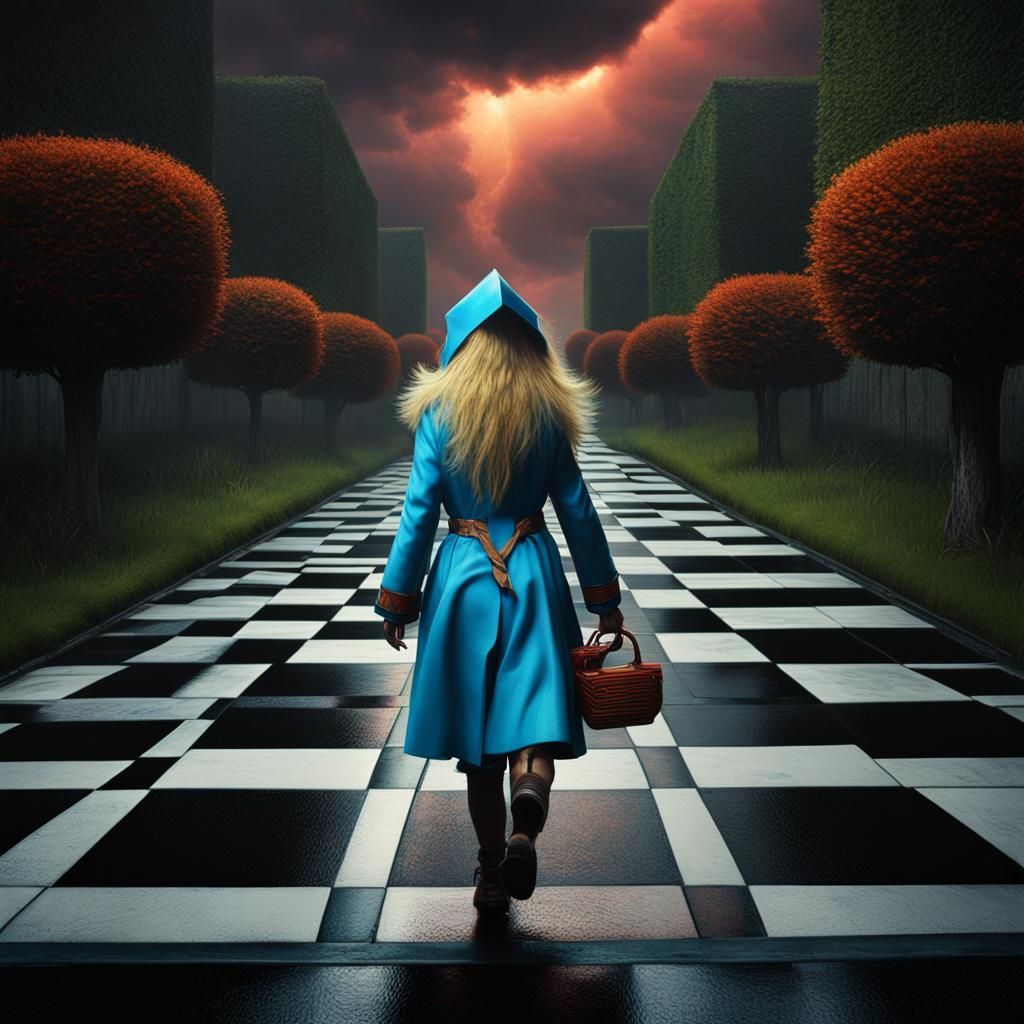 Alice Escapes Wonderland in a Straight Jacket